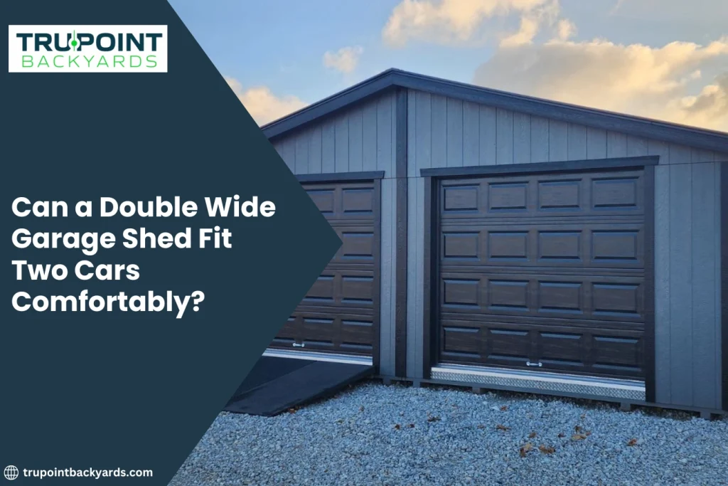 Can a Double Wide Garage Shed Fit Two Cars Comfortably?